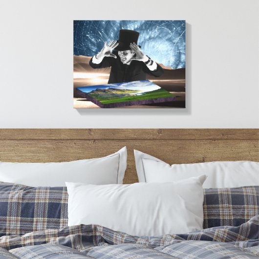 God speelt 2 canvas afdruk (Insitu (Slaapkamer))