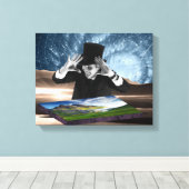 God speelt 2 canvas afdruk (Insitu (Houten vloer))