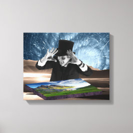 God speelt 2 canvas afdruk