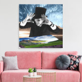 God speelt 2 canvas afdruk (Insitu (Woonkamer))