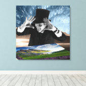 God speelt 2 canvas afdruk (Insitu (Houten vloer))