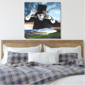 God speelt 2 canvas afdruk (Insitu (Slaapkamer))