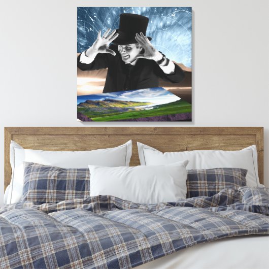 God speelt 2 canvas afdruk (Insitu (Slaapkamer))