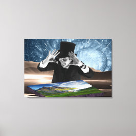 God speelt 2 canvas afdruk