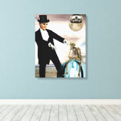 God speelt canvas druk (Insitu (Houten vloer))