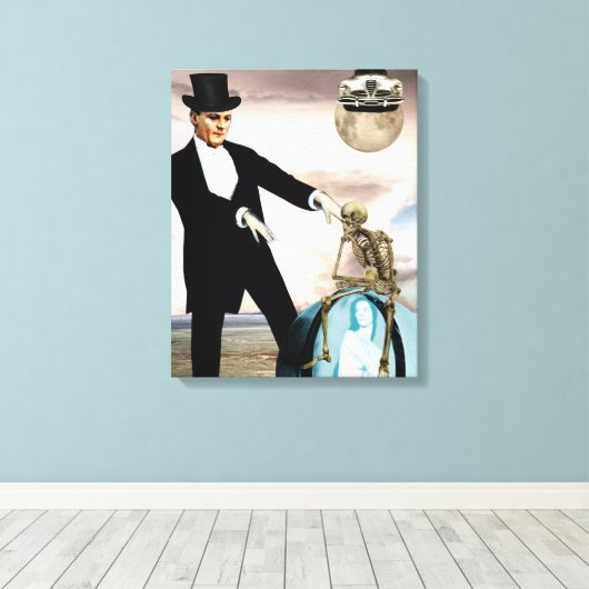 God speelt canvas druk (Insitu (Houten vloer))