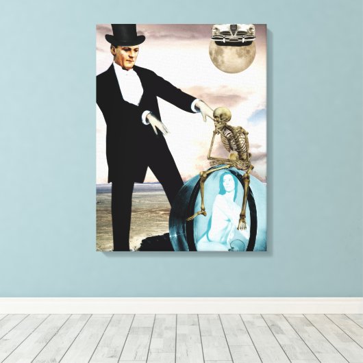 God speelt canvas druk (Insitu (Houten vloer))