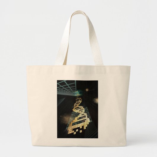 God speelt geen dobbelsteen 2014 grote tote bag (Voorkant)