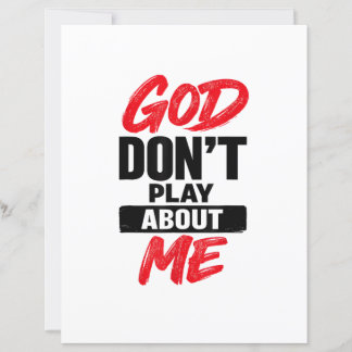 God speelt niet met mij Christelijk geloof Quote