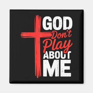 God speelt niet met mij Faith Irrationeel Christel Magneet