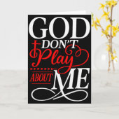 God speelt niet met mij Inspirerend geloof  Kaart (Gele Bloem)