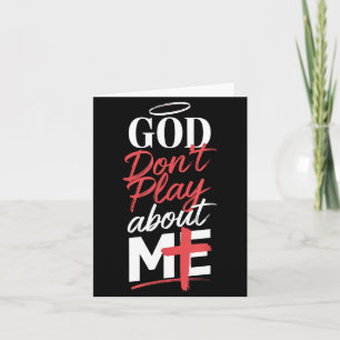 God speelt niet met mij Opbeurende Spirituele Uitd Kaart