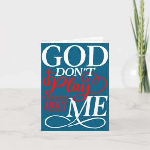 God speelt niet rond christelijk geloof religieus kaart