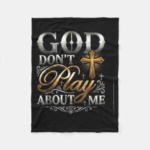 God Speelt Niet Rond Inspirerend Geloof Fleece Deken