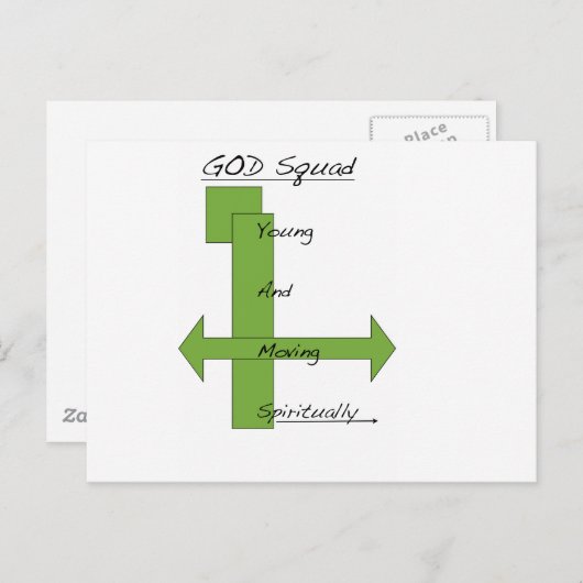 God Squad Briefkaart (Voorkant / Achterkant)