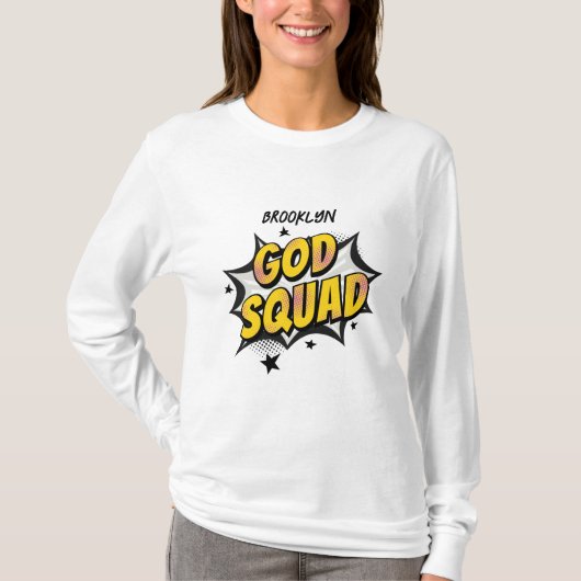 God Squad Christelijke jeugdgroep Zondag school T-shirt (Voorkant)