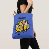 God Squad Christelijke jeugdgroep Zondag school Tote Bag (Dichtbij)