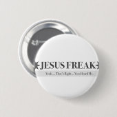 God Squad Jesus Freak Ronde Button 5,7 Cm (Voorkant /achterkant)