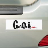 God staat op het bumpersticker (Op auto)