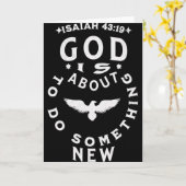 God Staat Op Het Punt Iets Niews Te Doen Jesaja 43 Kaart (Gele Bloem)