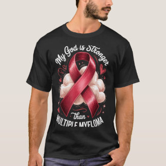 God Sterker Dan Multiple Myeloma Schriftuur Ontwer T-shirt