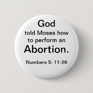 God steunt abortus (knop) ronde button 5,7 cm