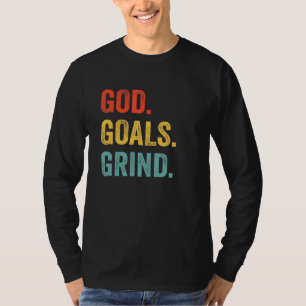 God streeft de Christelijke fitness van de werkuit T-shirt