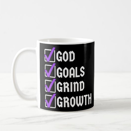 God streeft de Groei Koffiemok (Links)