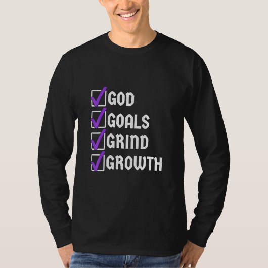 God streeft de Groei T-shirt (Voorkant)