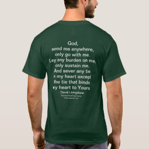 God stuur me overal heen t-shirt