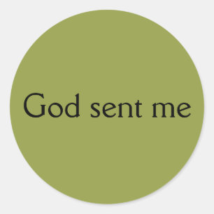 God stuurde me, citeer Allison van Orphan Black Ronde Sticker