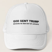 God stuurde Trump omdat hij uit de buurt kwam Trucker Pet (Voorkant)