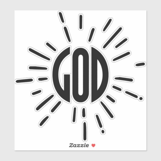 God Sun Sticker (Vel)