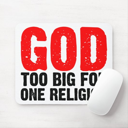 GOD TE GROOT VOOR ÉÉN RELIGING MUISMAT (Met muis)