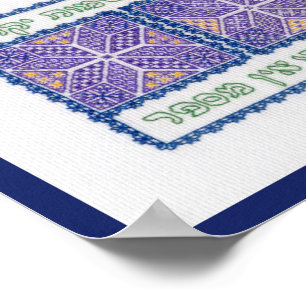 "God telt de sterren" (psalm 147:4-5) Poster