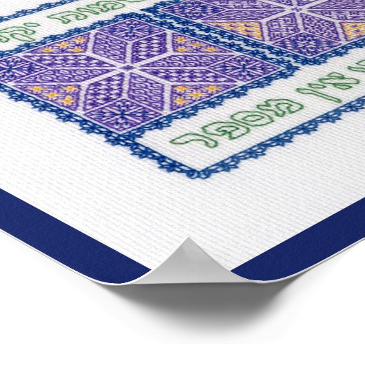 "God telt de sterren" (psalm 147:4-5) Poster (Hoek)