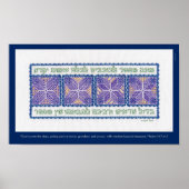 "God telt de sterren" Psalm 147:4-5, vertaling Poster (Voorkant)