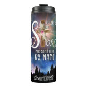 God telt sterren bij naam thermosbeker (Voorkant)