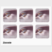 God the Father Renaissance Devotional Design Vierkante Sticker (Vel)