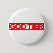 God Tier Stamp Ronde Button 5,7 Cm (Voorkant)