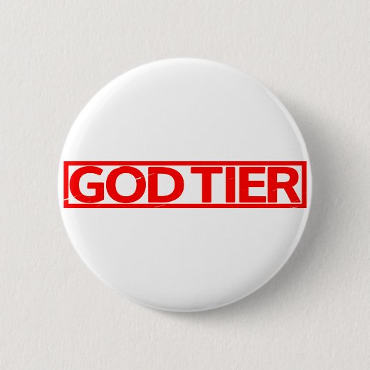 God Tier Stamp Ronde Button 5,7 Cm (Voorkant)
