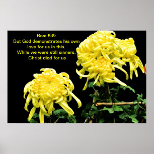 God toont zijn eigen liefde poster