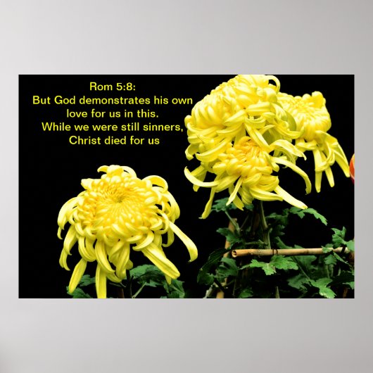 God toont zijn eigen liefde poster (Voorkant)