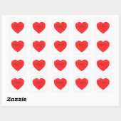 God toont zijn liefde vierkante sticker (Vel)