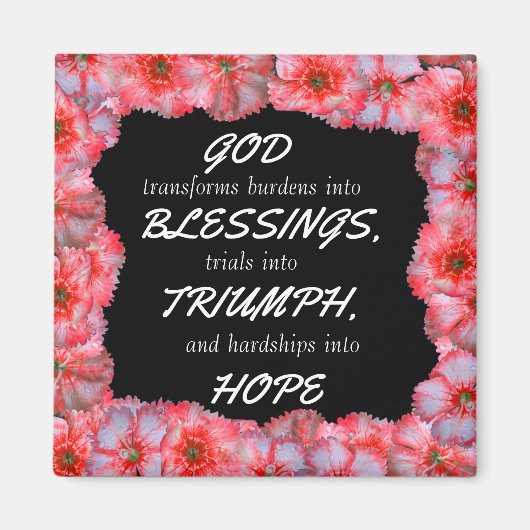 GOD TRANSFORMS BLESSEN MAGNEET (Voorkant)