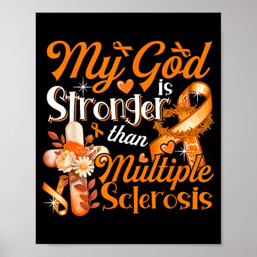 God Trots Trots Sterker Dan Multiple Sclerose Kost Poster (Voorkant)