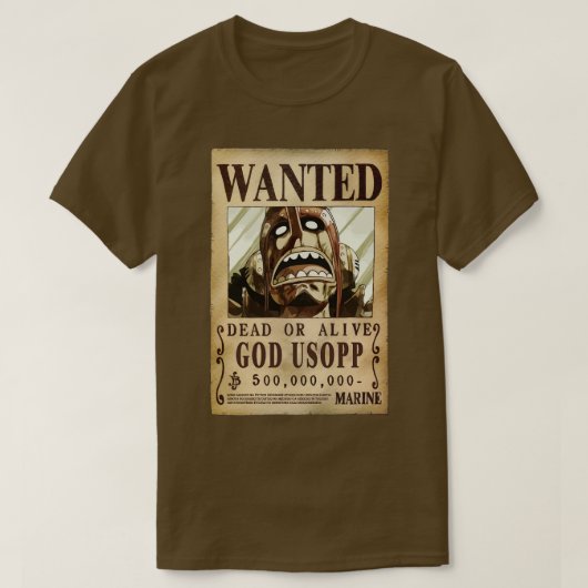 God usopp laatste gewilde premie t-shirt (Design voorkant)