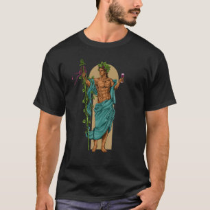 God van de Griekse mythologie Bacchus dionysus T-shirt