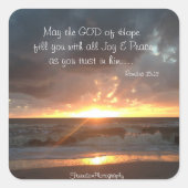 God van de Hoop Sticker (Voorkant)