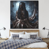 God van de maan Selukar Canvas Afdruk (Insitu (Slaapkamer))